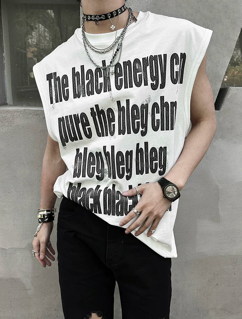 Black Energy Oversized Statement Tee