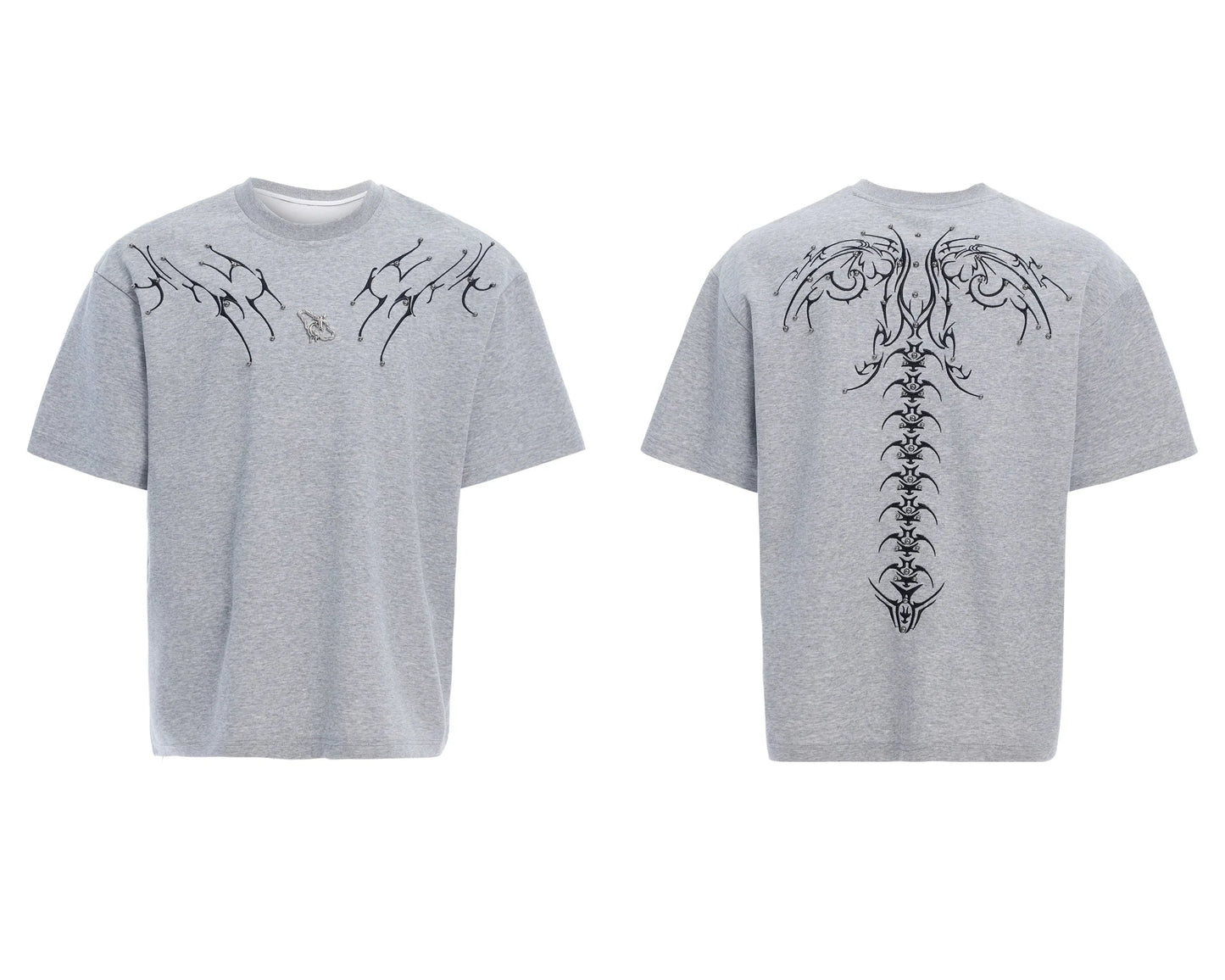Crystal Wing White Oversized Tee