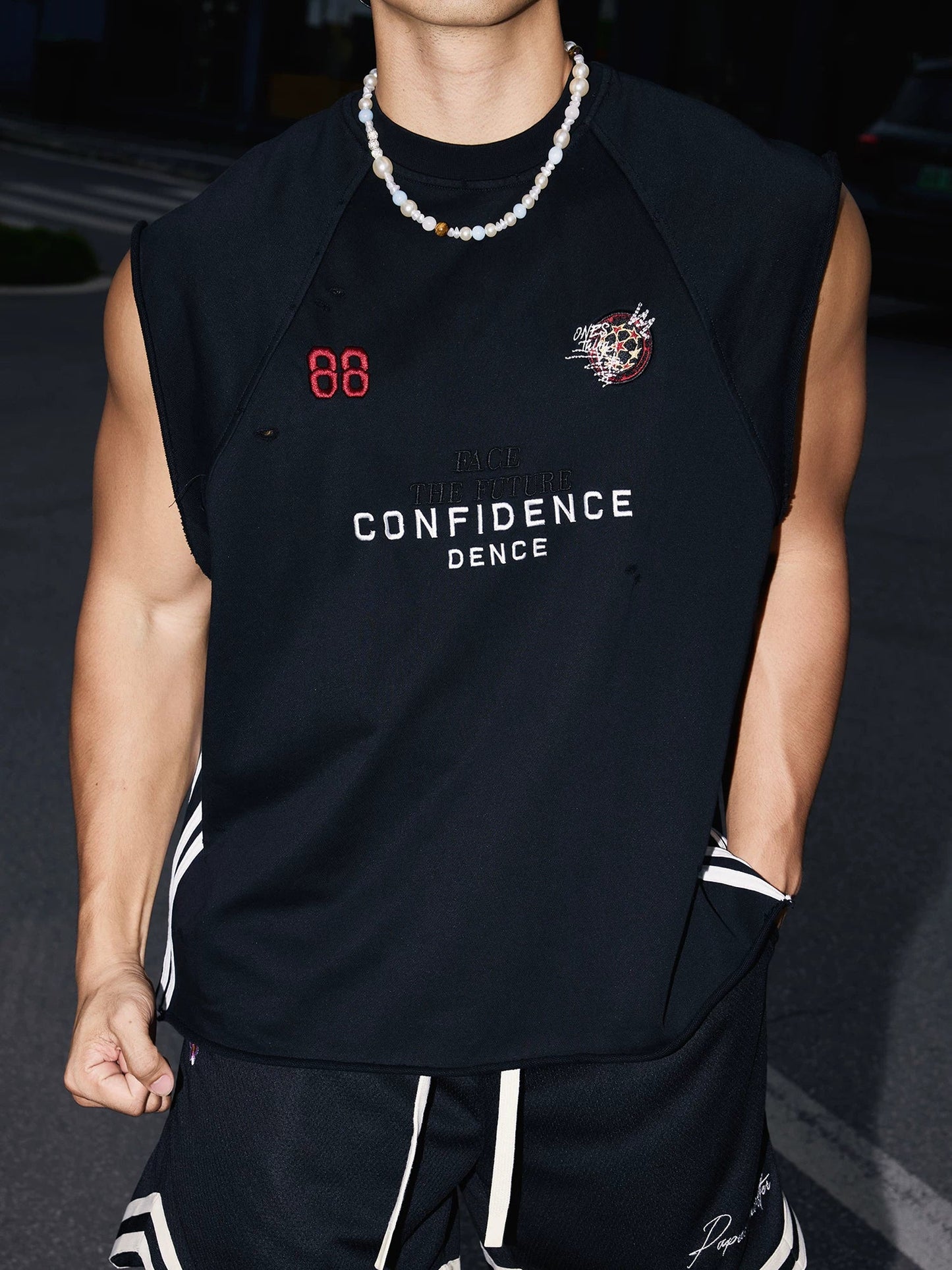 Midnight Confidence Sleeveless Training Tee
