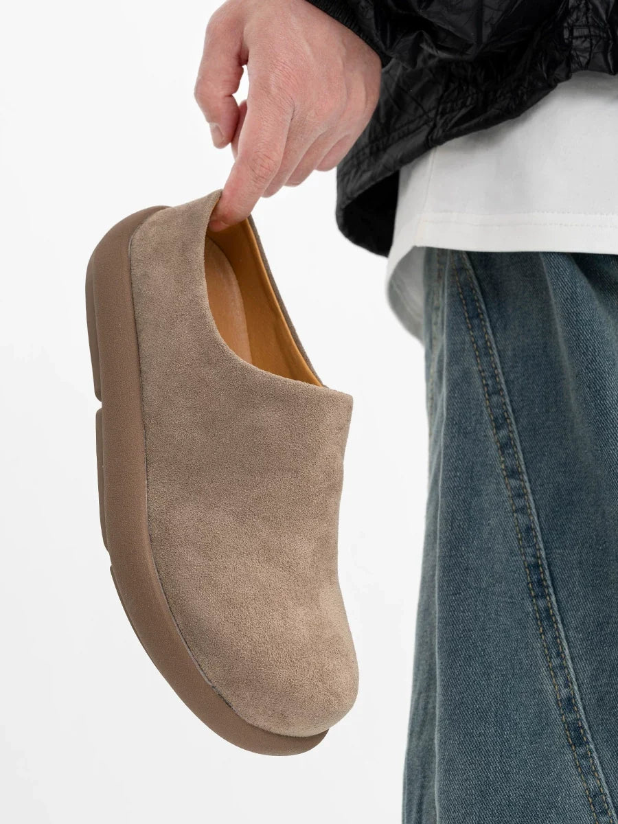 Amber Cloud Suede Clogs - Skipkicks