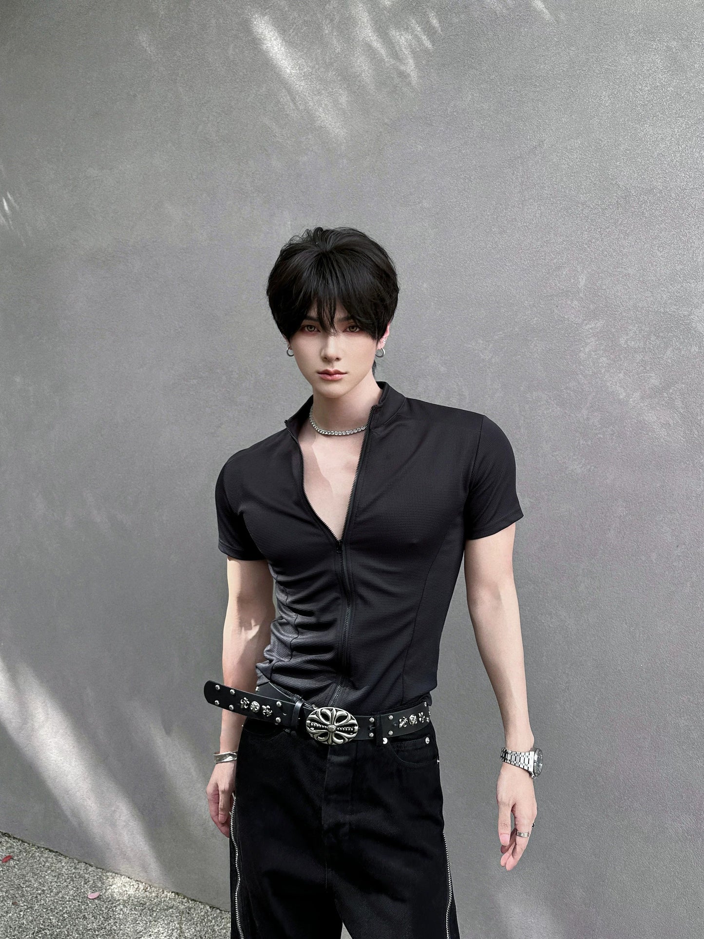 Frostgrid Sculpt Zip Mock Tee