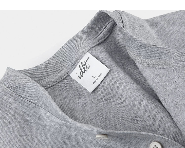 Core Crest Short-Sleeve Henley Tee
