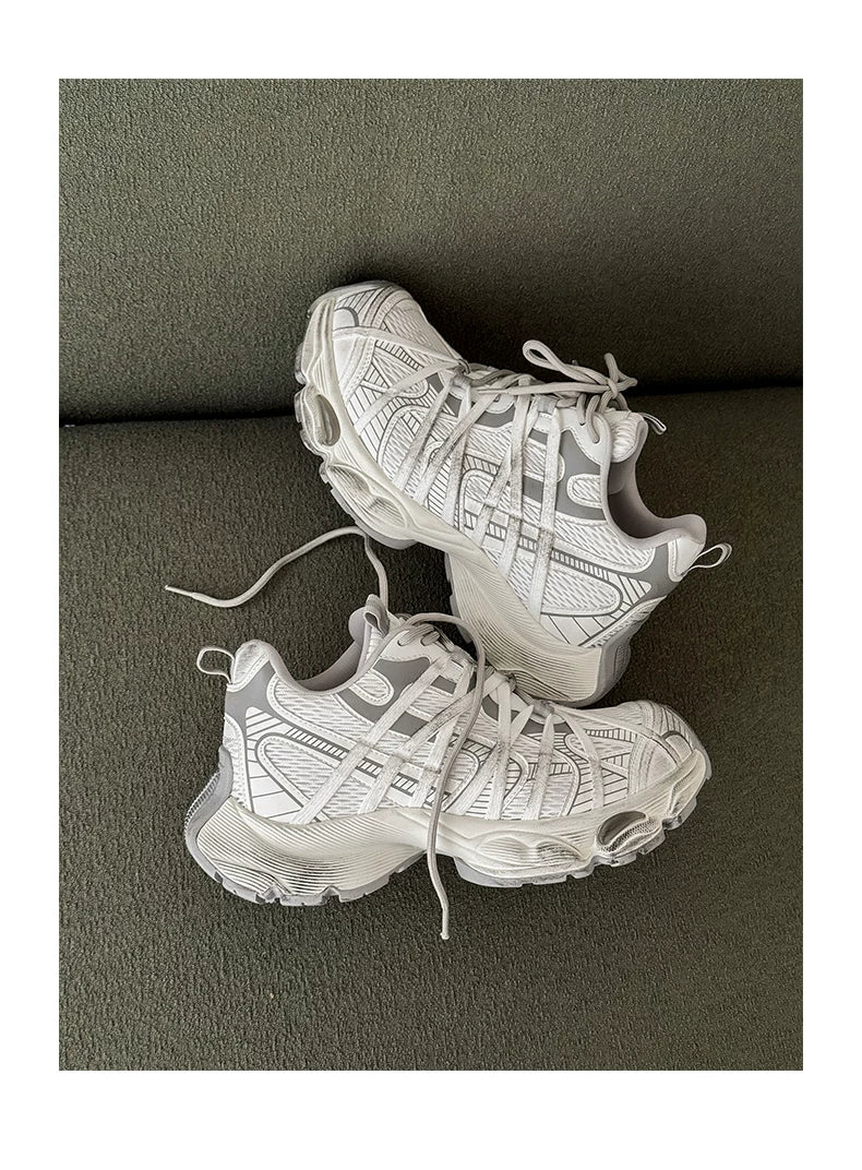 Graphic Platform Chunky Sneakers - Skipkicks