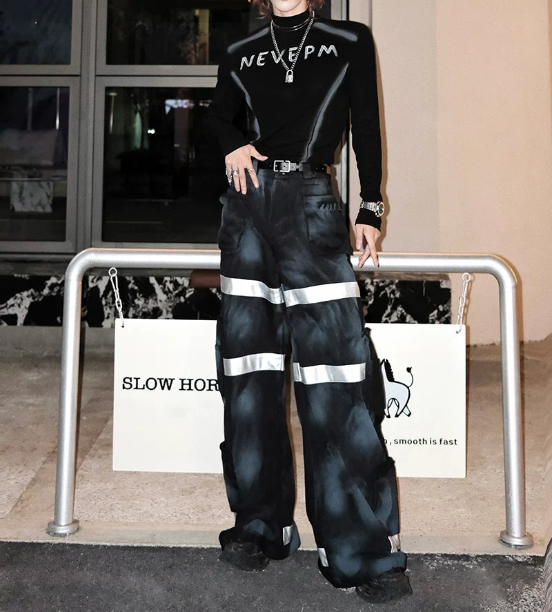 Gravemarch Sentinel Harness Cargo Pants - Futuristic Utility Wear