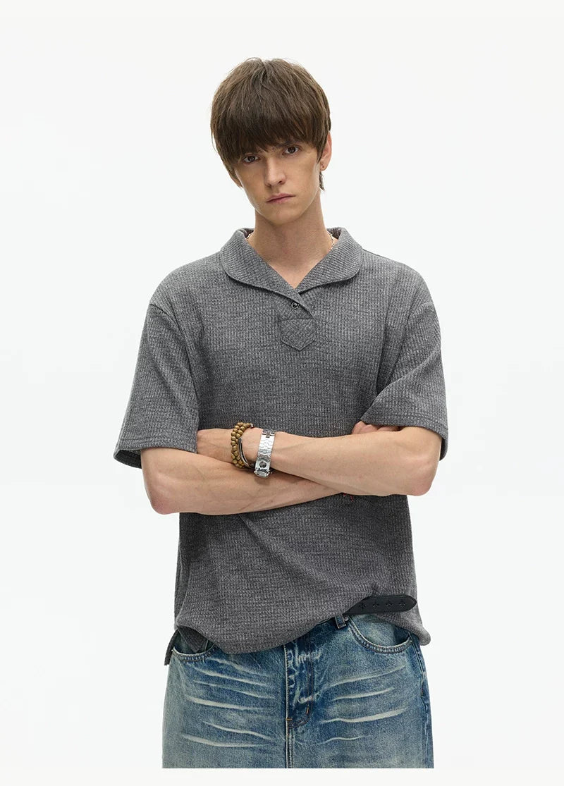 Slate Ridge Shawl Collar Knit Tee