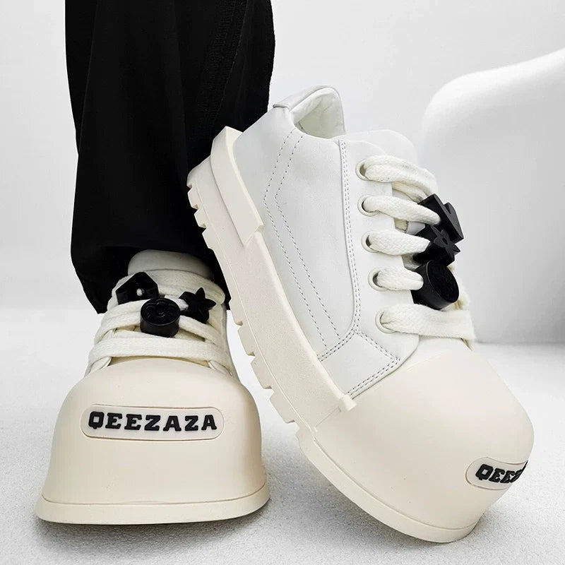 Chunky Platform Sneakers with Lace Charms - Skipkicks