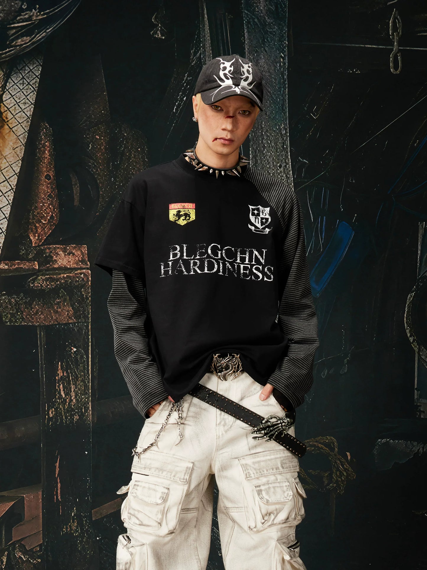 Ironcrest Varsity Striped Sleeve Longsleeve
