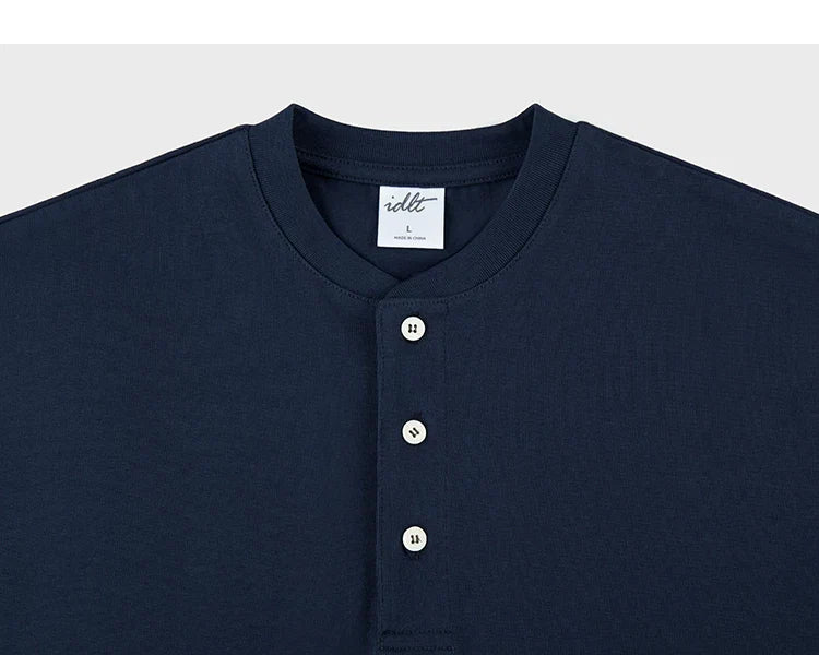 Core Crest Short-Sleeve Henley Tee