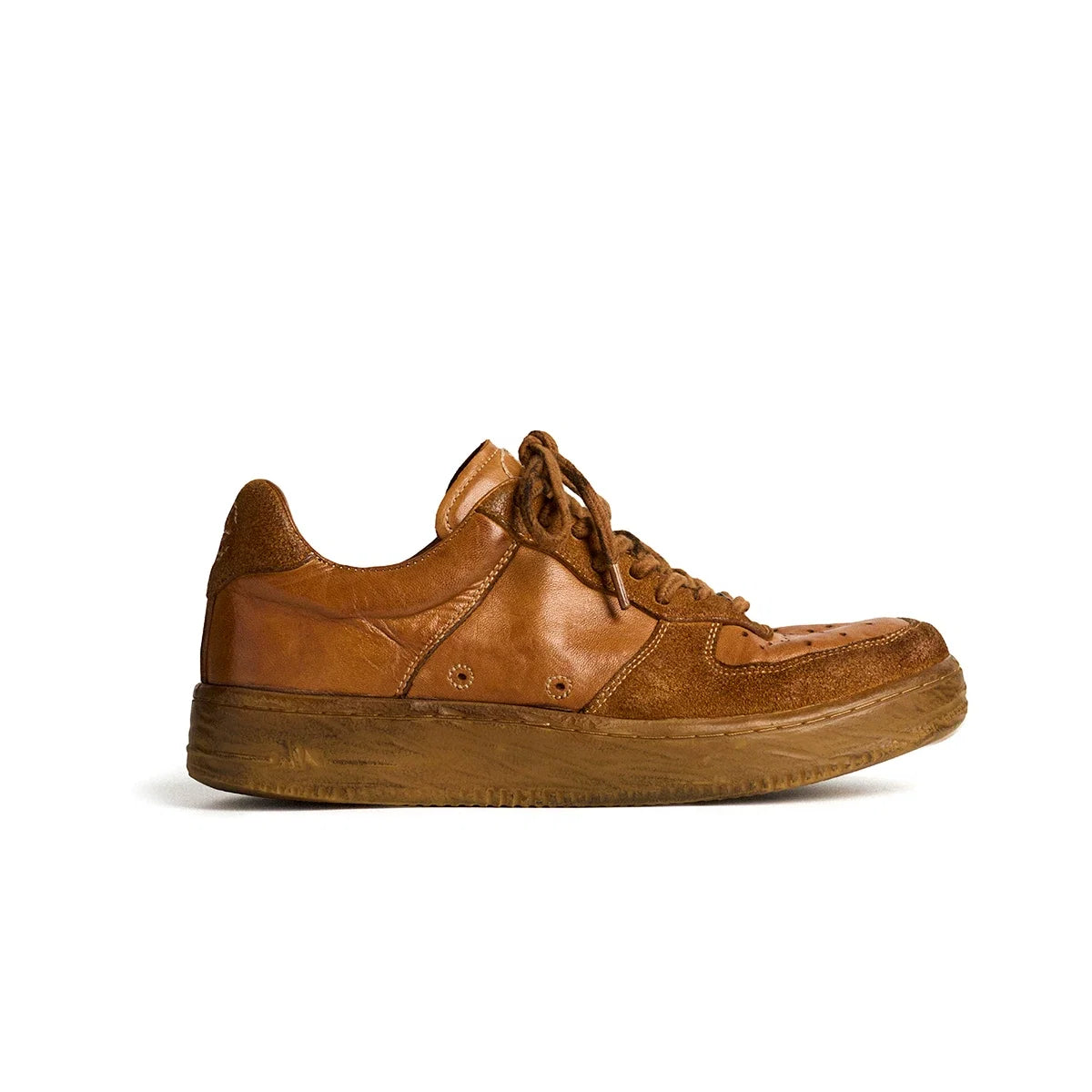 Heritage Distressed Leather Sneakers - Skipkicks