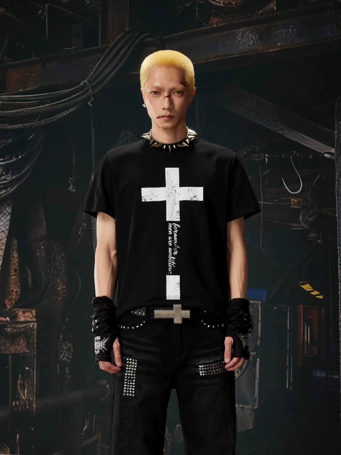 Sanctum Script Cross Graphic Tee