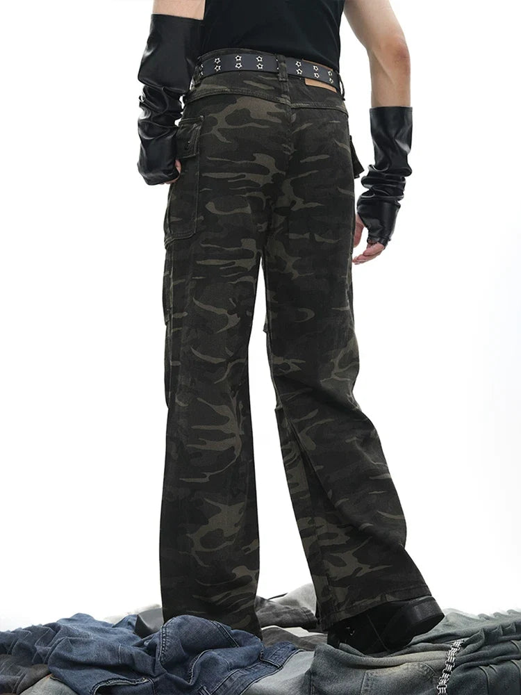 Shadowtrace Tactical Camo Cargo Pants - Versatile Military-inspired Style