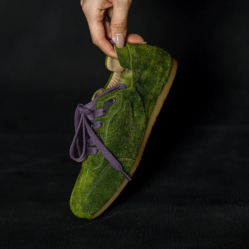 Moss Velvet Fusion Sneaker - Skipkicks