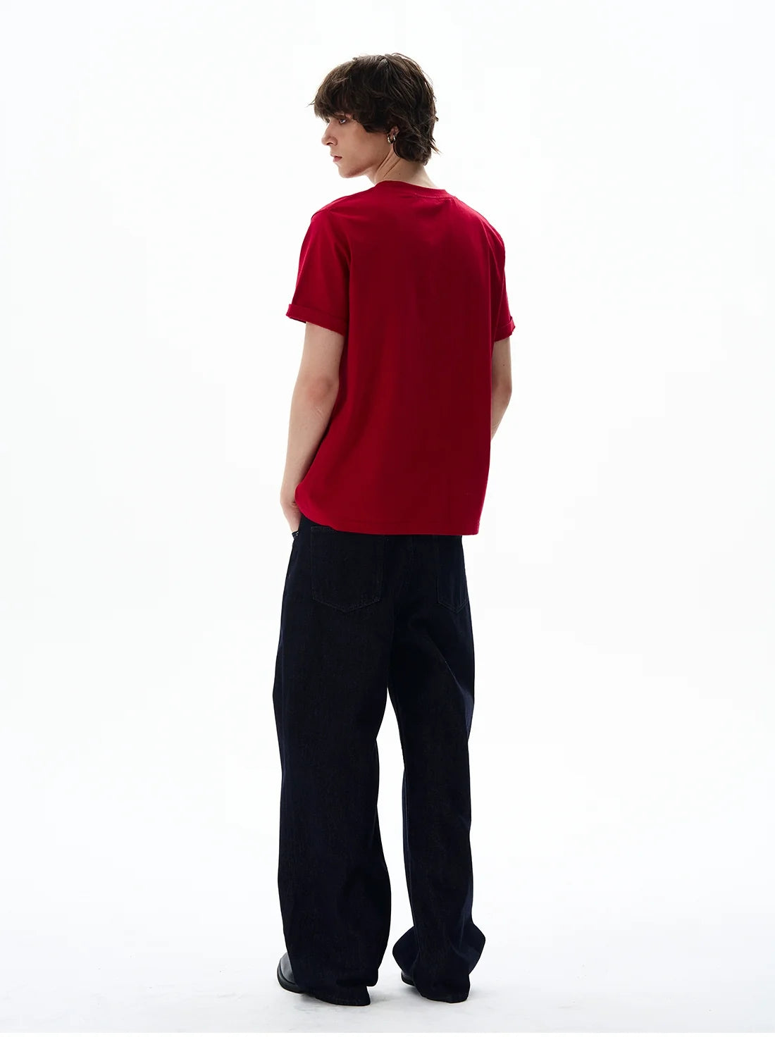 Fuzzy Script Vertical Tee