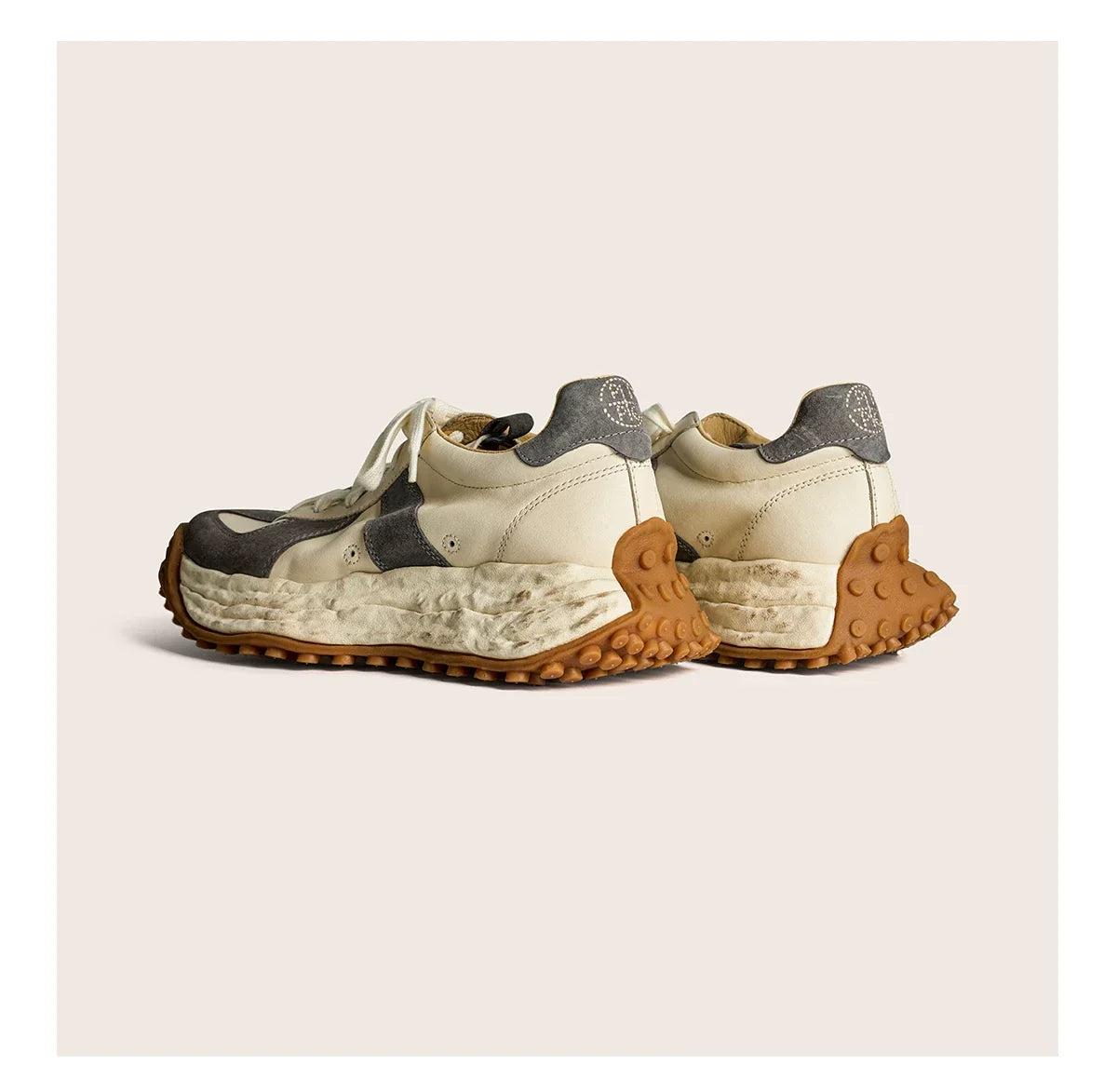 Retro Trail Leather Sneakers - Skipkicks