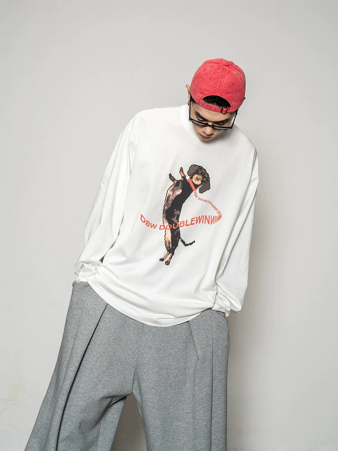 Pixel Pup Graphic Longsleeve Tee