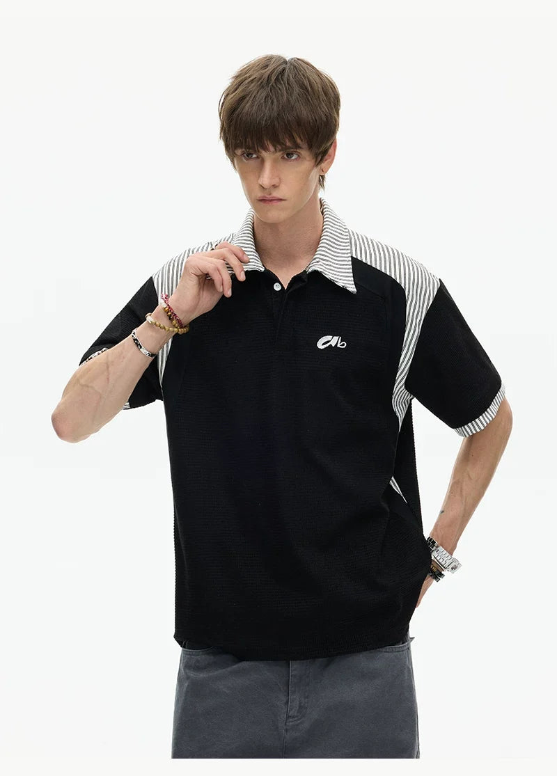 Stripe Collar Club Polo Tee