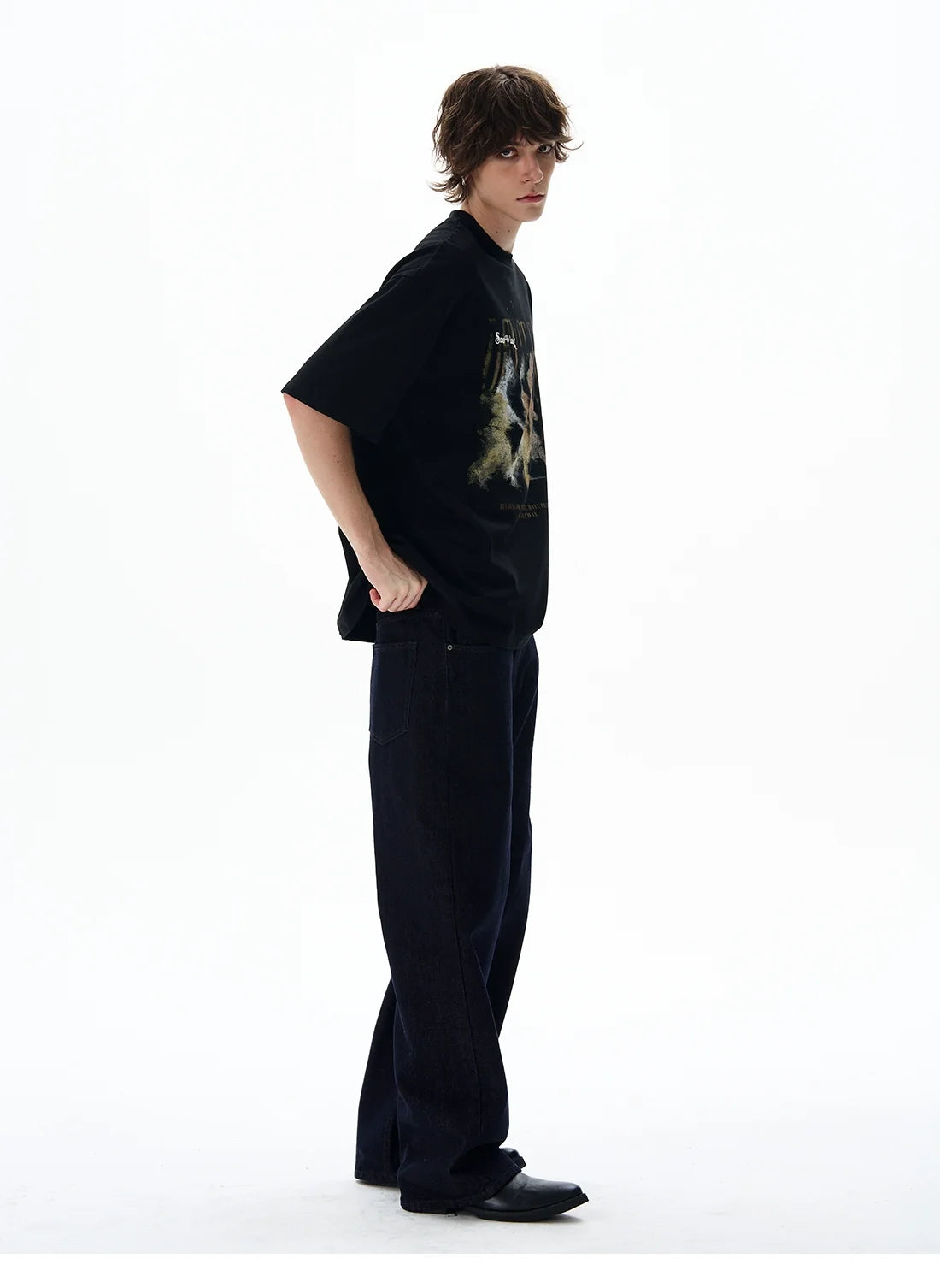 Dense Fog Graphic Oversized Tee