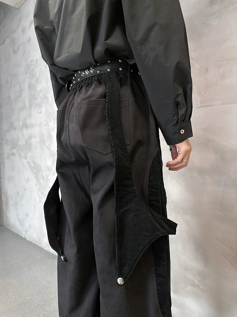 Dune Havoc Draped Panel Cargo Trousers | Sculpted Techwear Style