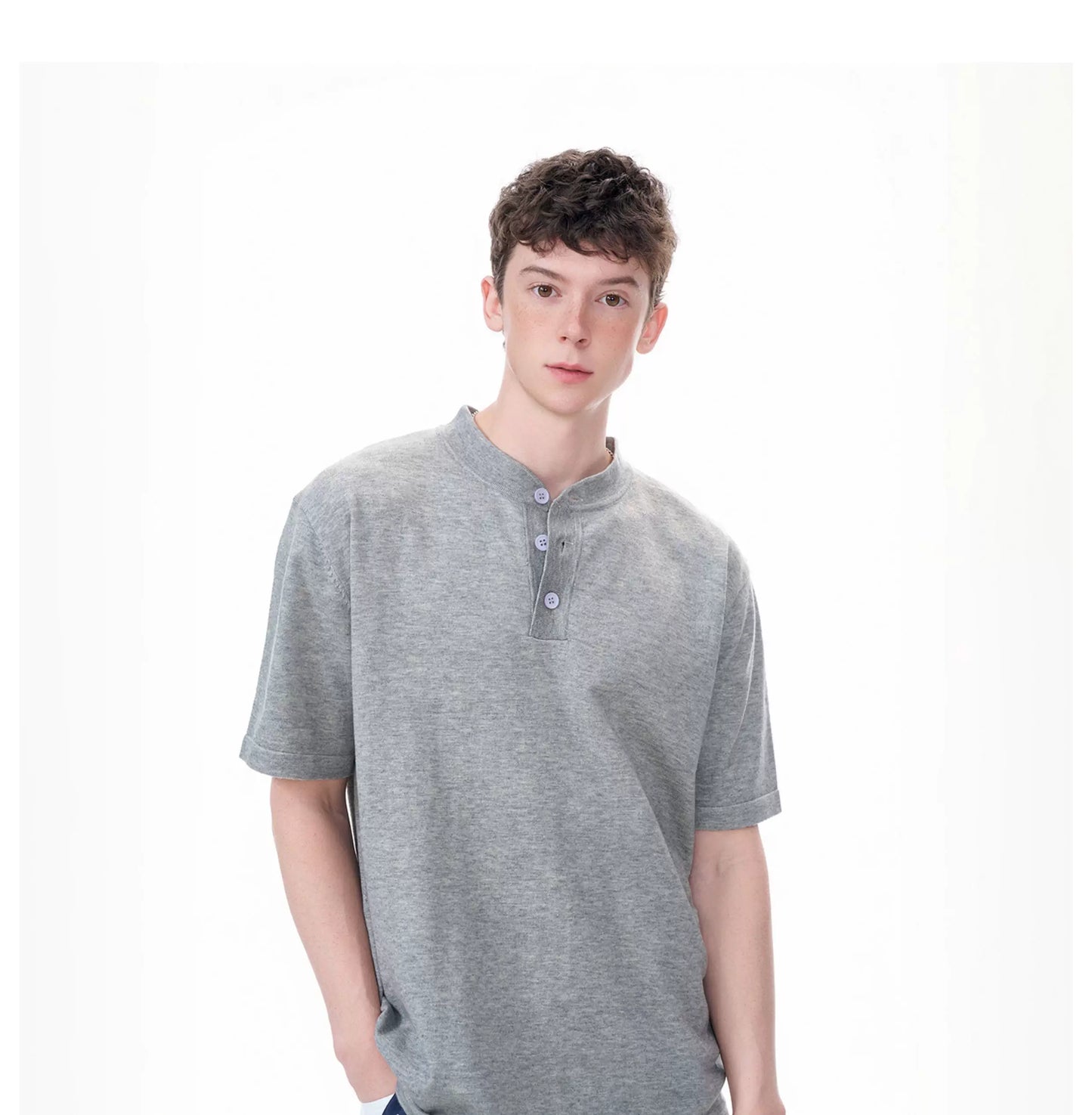 Cloudline Short-Sleeve Henley Tee