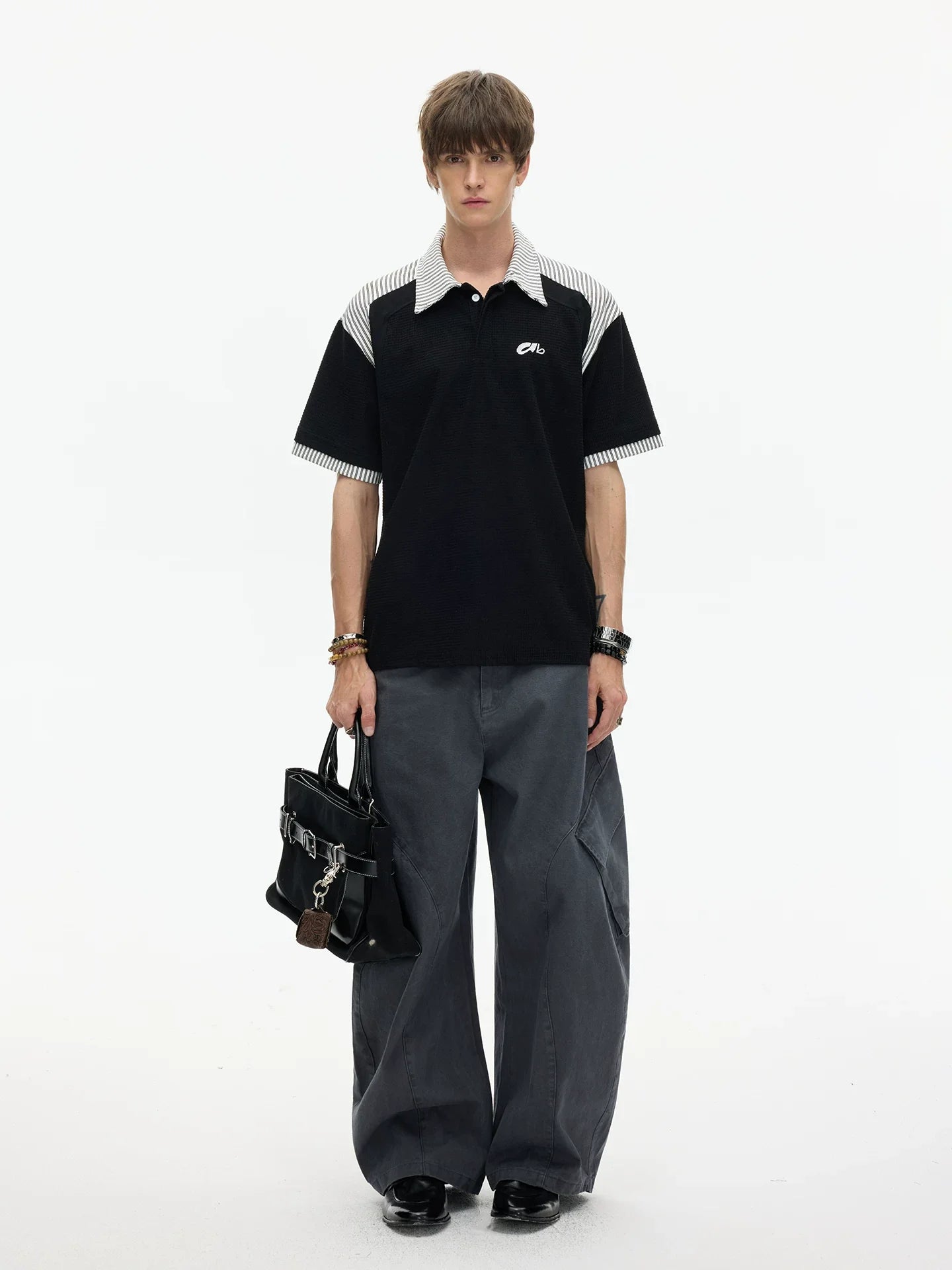 Stripe Collar Club Polo Tee