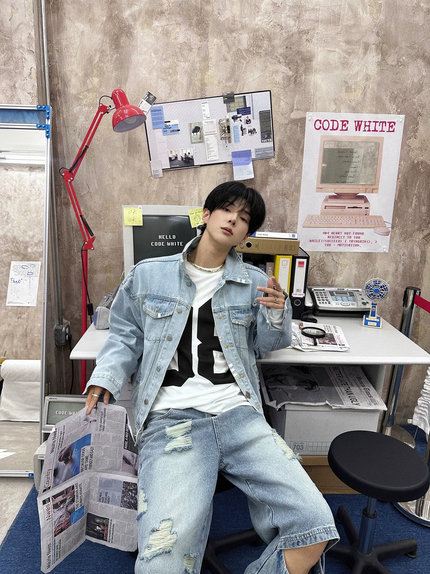 Retro Block 08 Varsity Long Tee