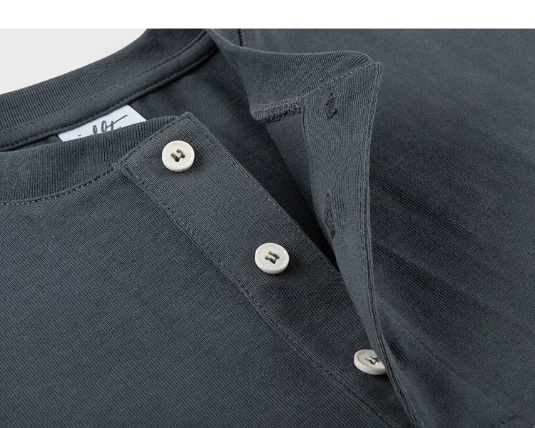 Core Crest Short-Sleeve Henley Tee