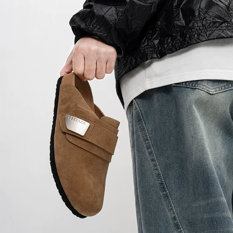 Crest Soft Suede Clogs - Skipkicks