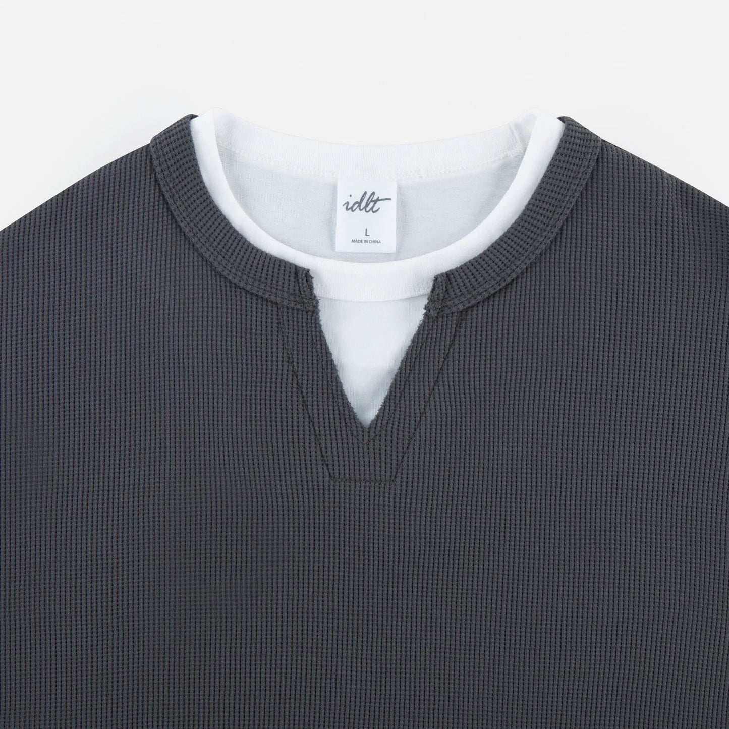 Layernotch Waffle Long Sleeve Tee