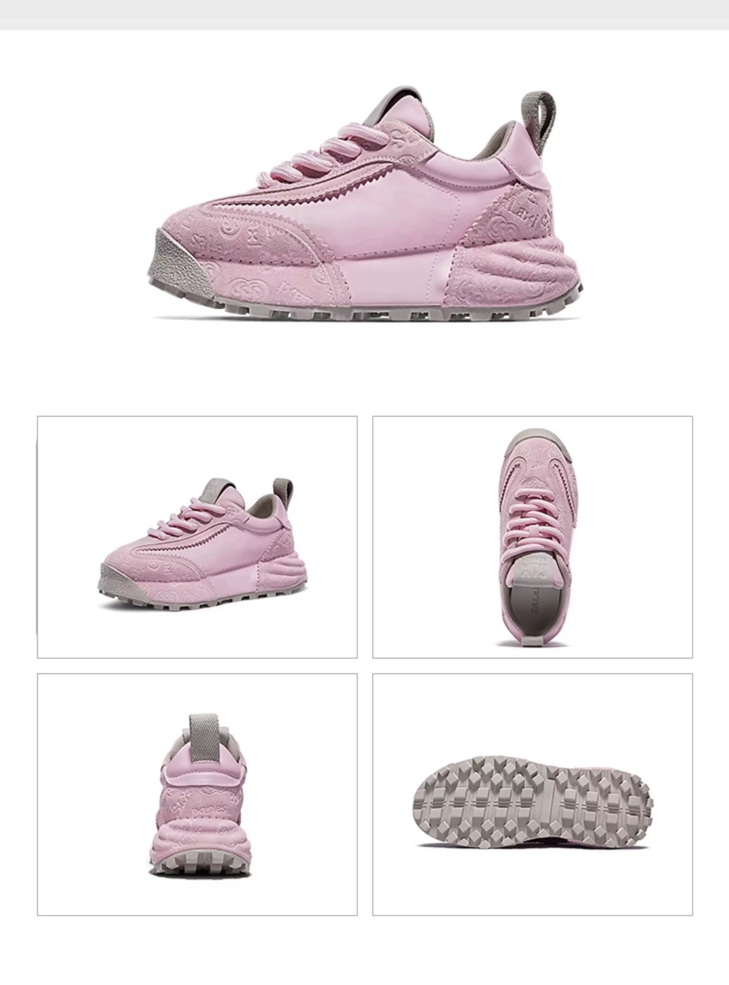 LuxeTrail Embossed Sneakers - Skipkicks