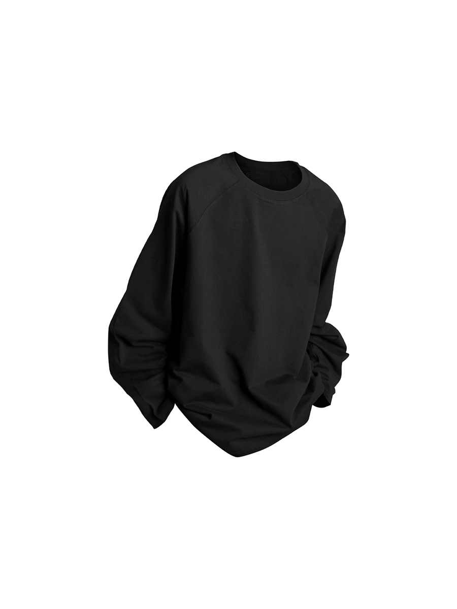 Minimalist Raglan Long Sleeve T Shirt