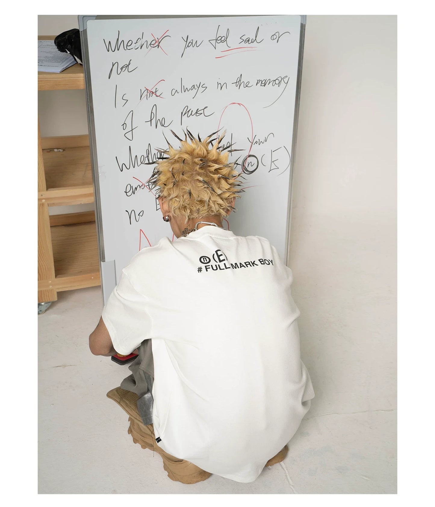 Zero For Depression Text Embroidery Tee