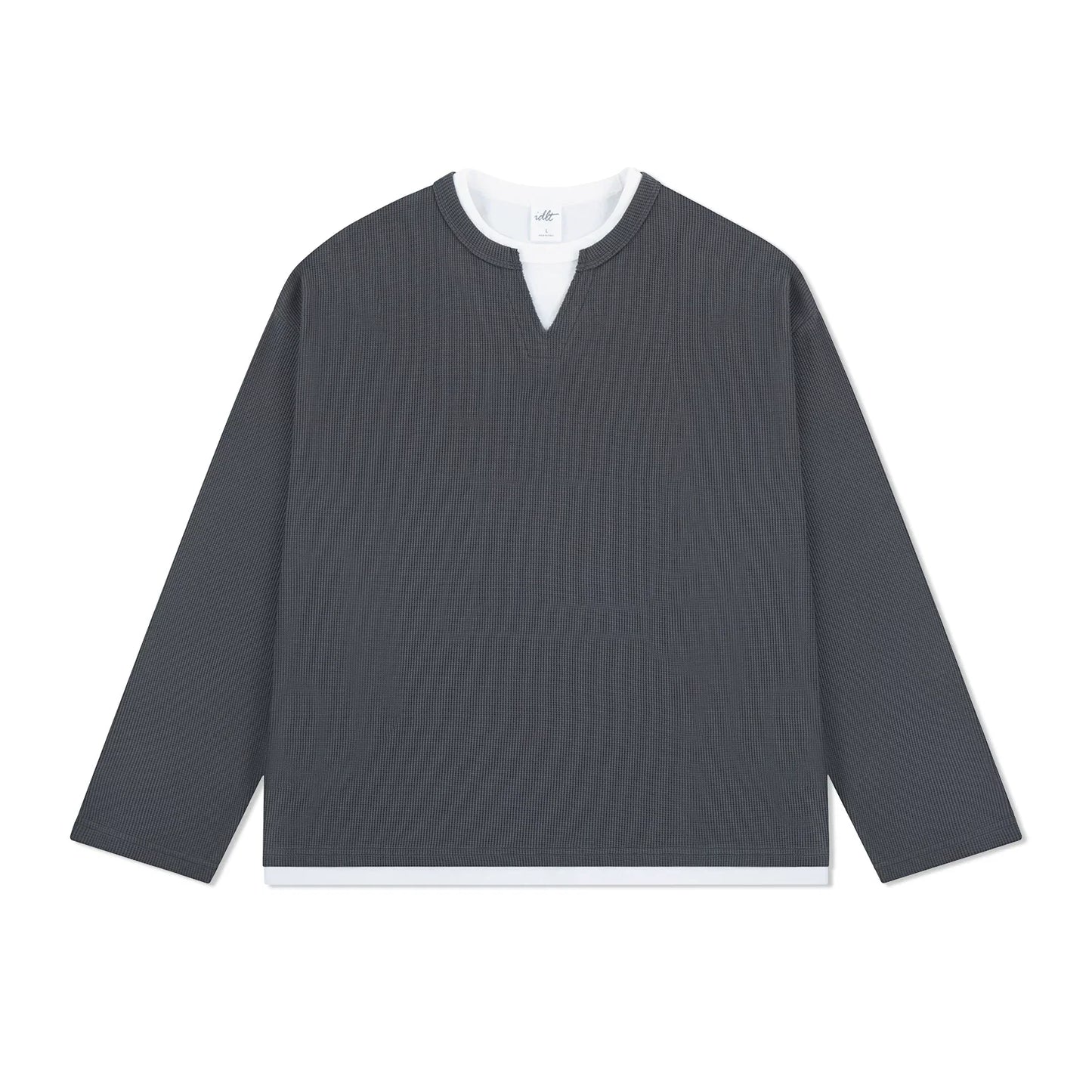 Layernotch Waffle Long Sleeve Tee