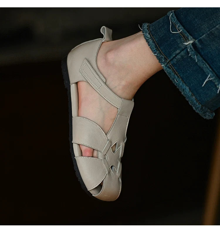Ivory Petal Cutout Sandals