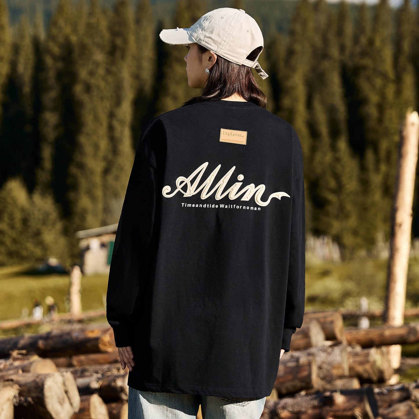 Alpine Script Graphic Long Sleeve Tee