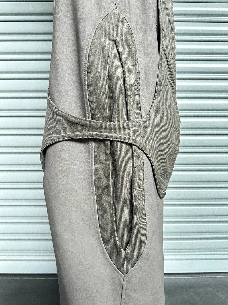 Dune Havoc Draped Panel Cargo Trousers | Sculpted Techwear Style