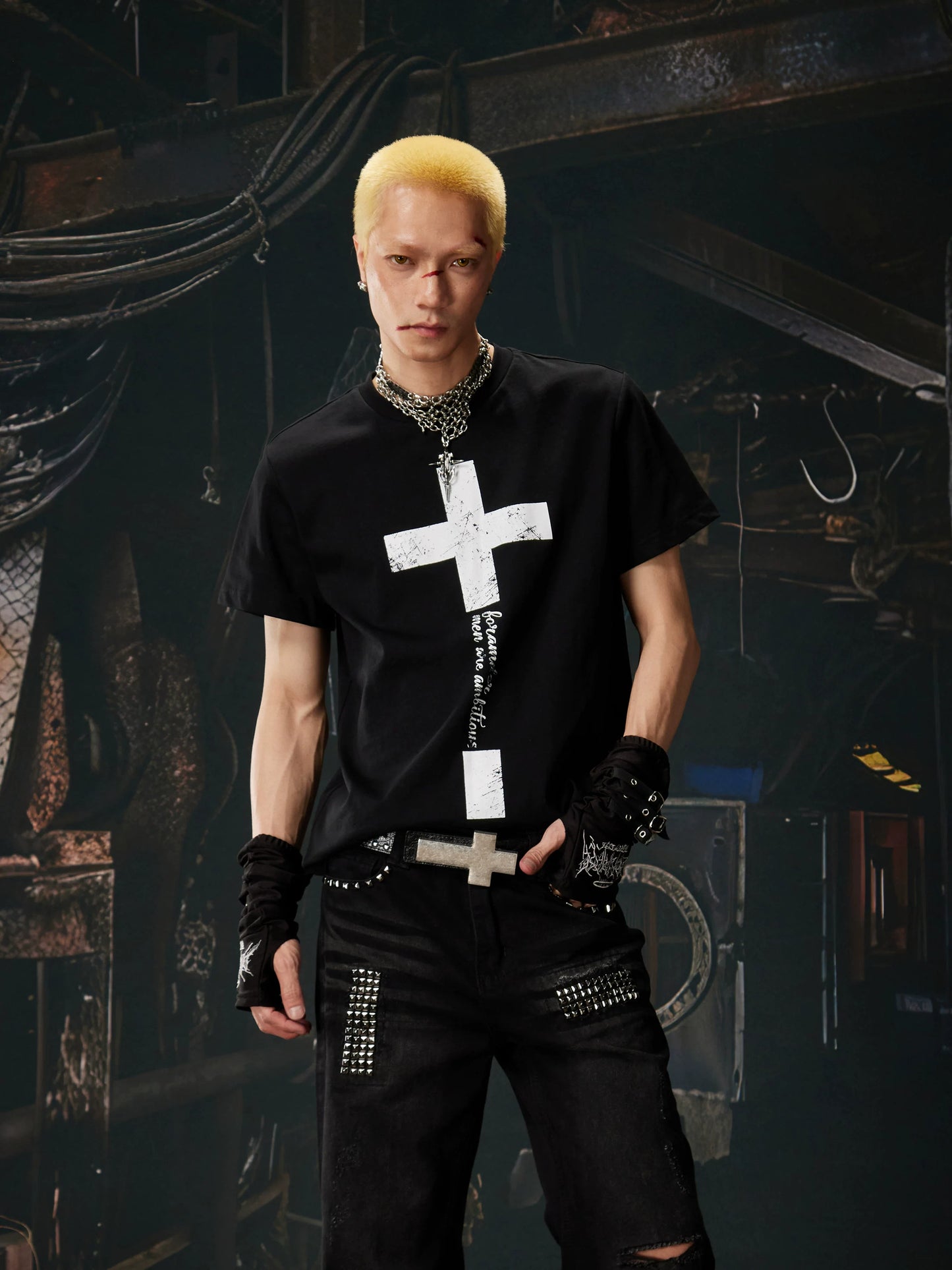 Sanctum Script Cross Graphic Tee