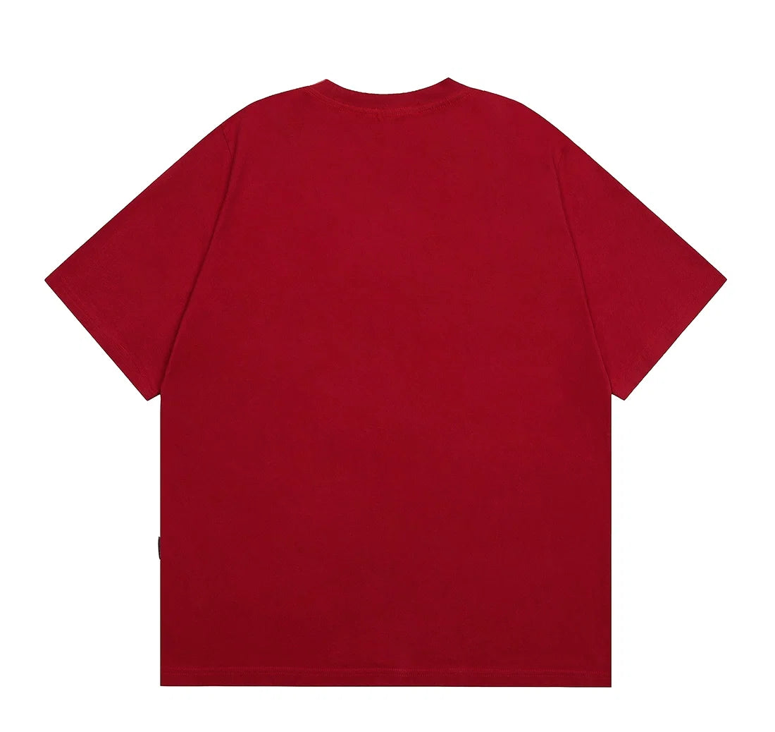 Fuzzy Script Vertical Tee