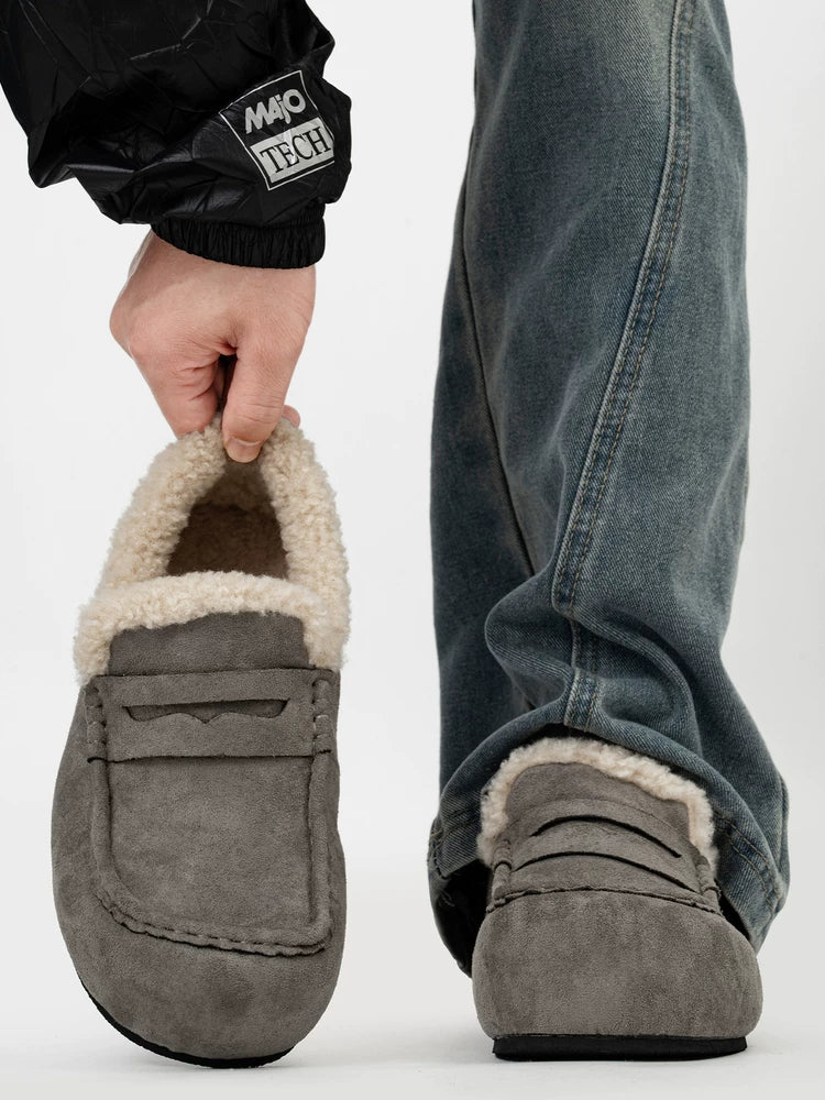 Nordic Hearth Shearling Loafers