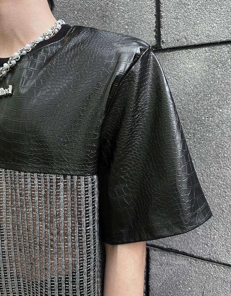Chrome Grid Splice Panel Tee