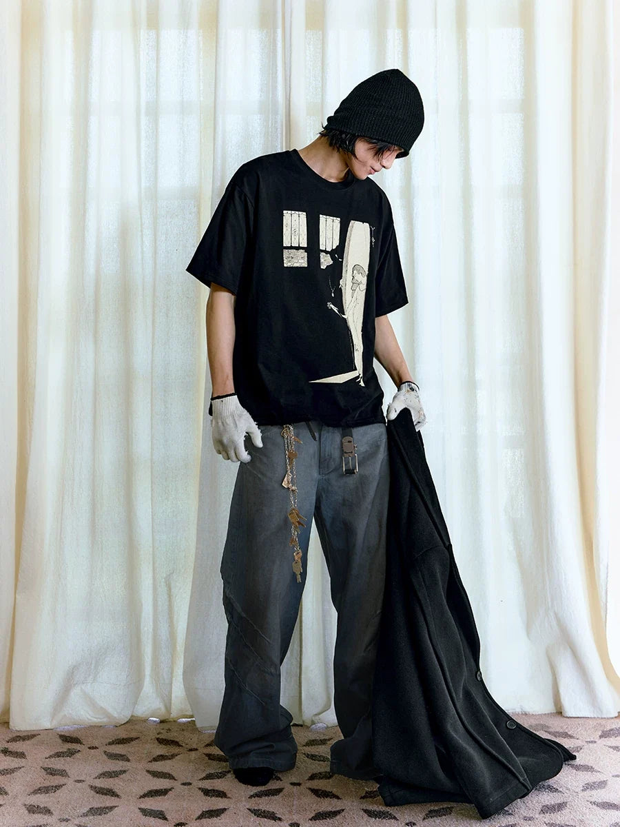 Gothic Doorway Illustration Graphic Tee