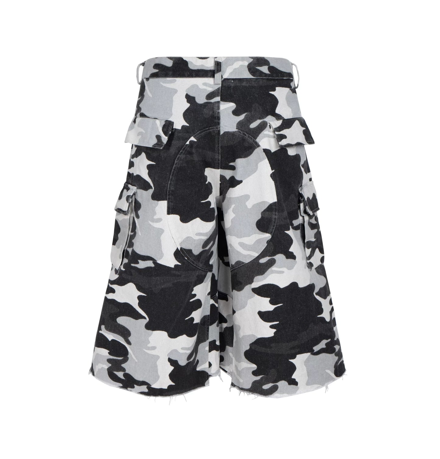 Mono Camo Trench Cargo Shorts