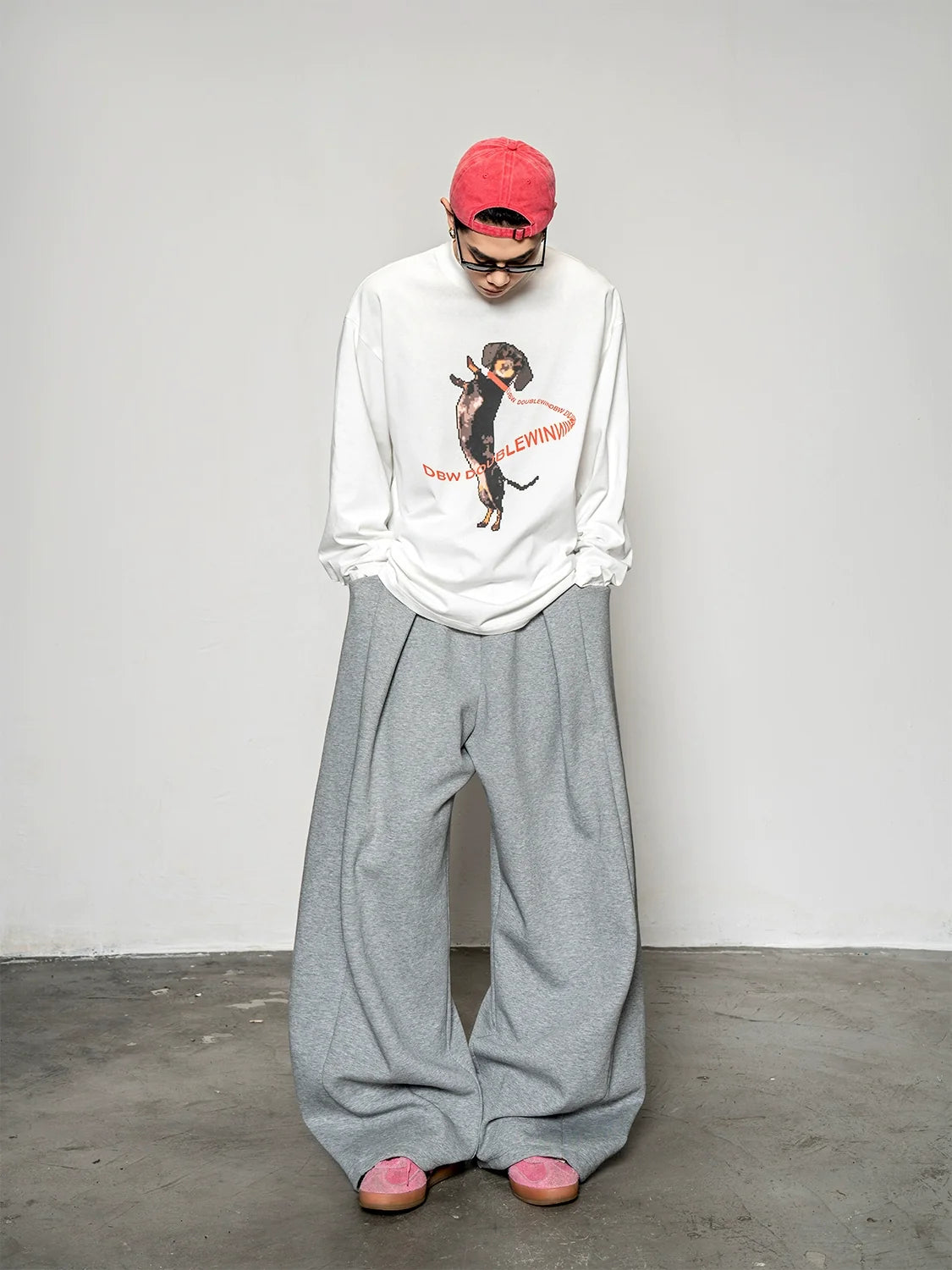Pixel Pup Graphic Longsleeve Tee