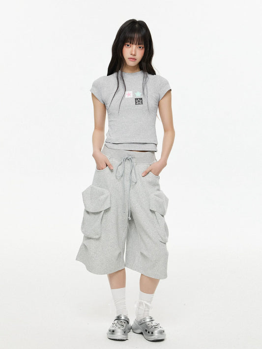 Loose Fit Drawstring Cargo Bermuda Length Shorts for Ultimate Comfort