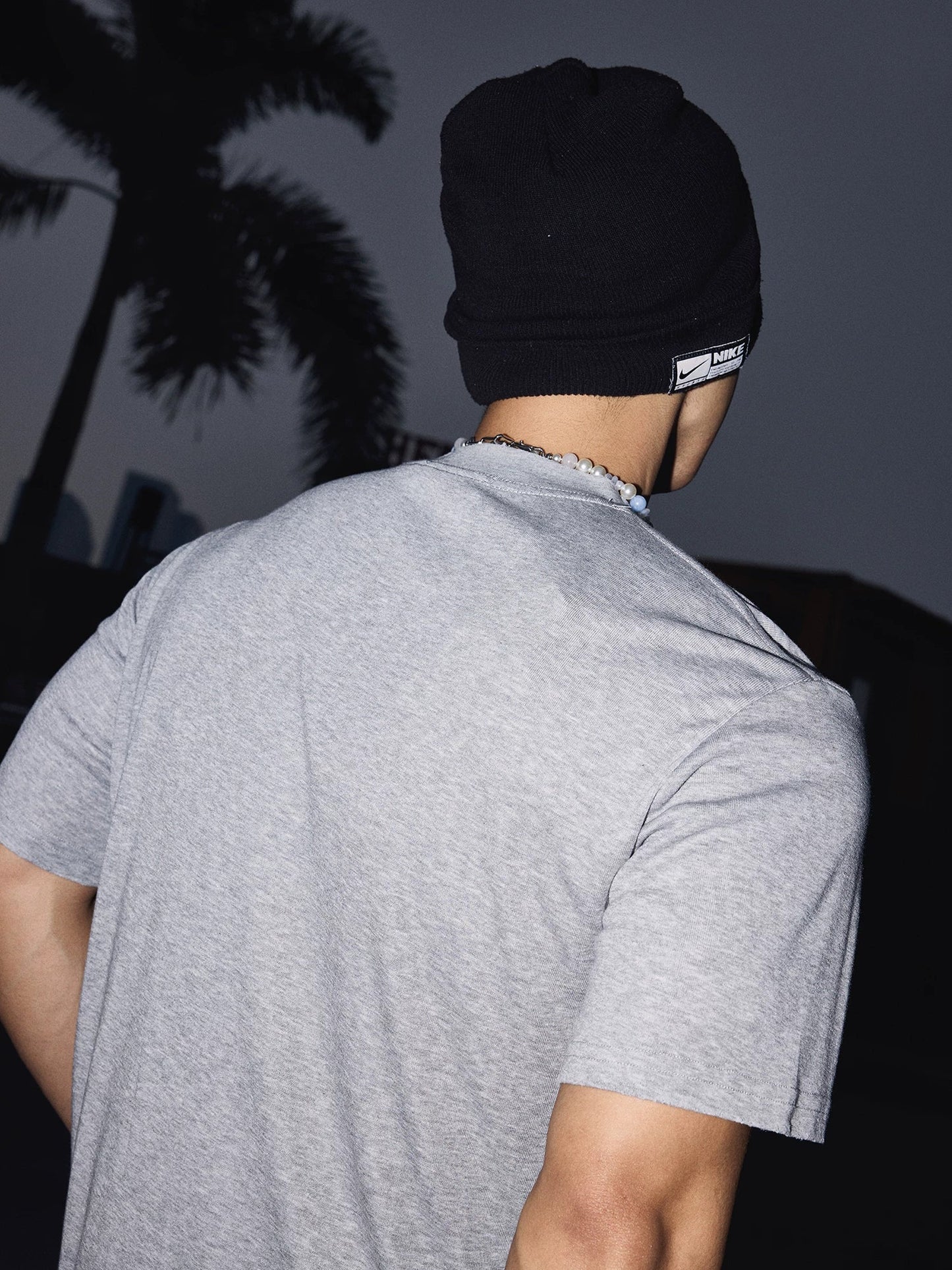 Heather Grey Script Graphic Tee