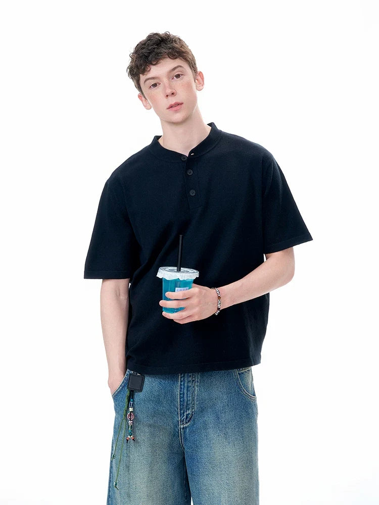 Cloudline Short-Sleeve Henley Tee