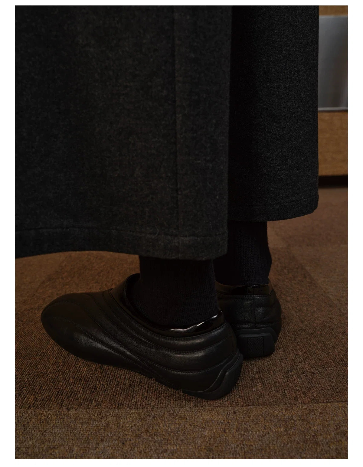 Streamlined Low-Profile Leather Slip-On Shoes - Skipkicks