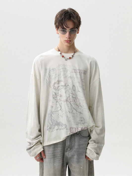 Mythic Map Sketch Long Sleeve