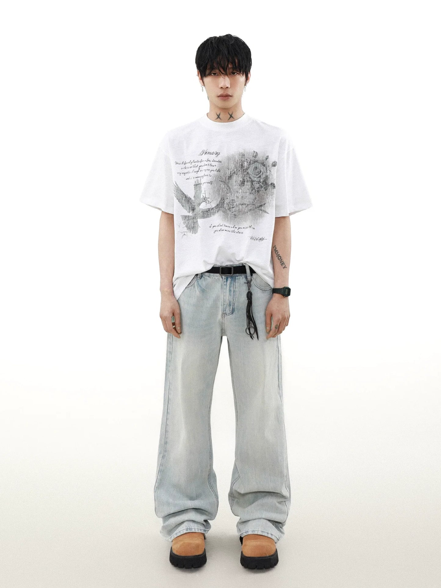 Faded Memory Dove Graphic Tee