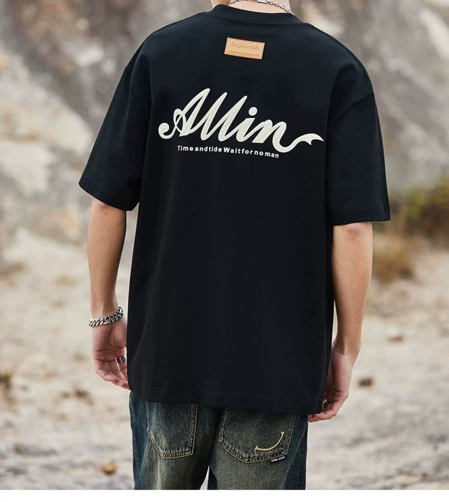 Heritage Script Graphic Oversized Tee