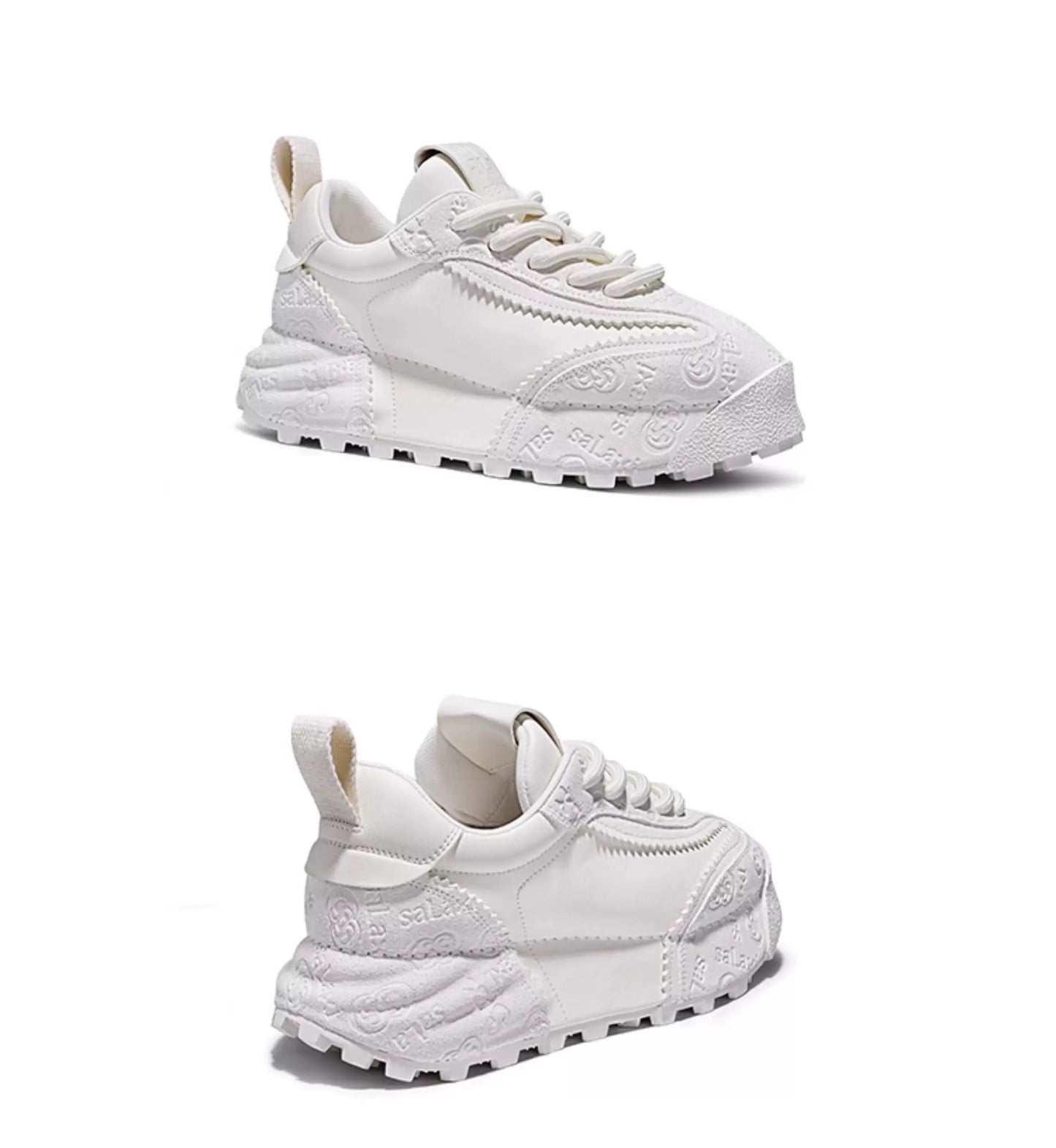 LuxeTrail Embossed Sneakers - Skipkicks